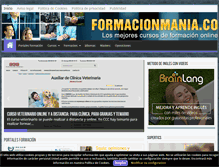 Tablet Screenshot of formacionmania.com